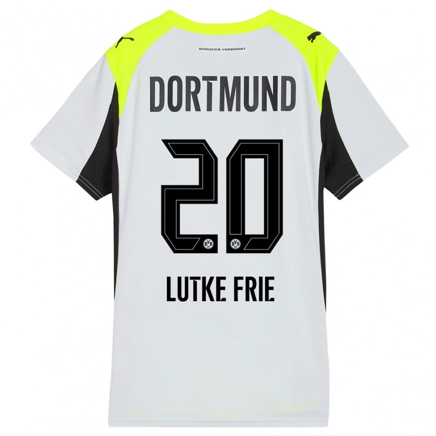 ילדים כדורגל דניס ליטקה-פרי #20 צהוב פלואורסצנטי הרחק ג'רזי 2025/26