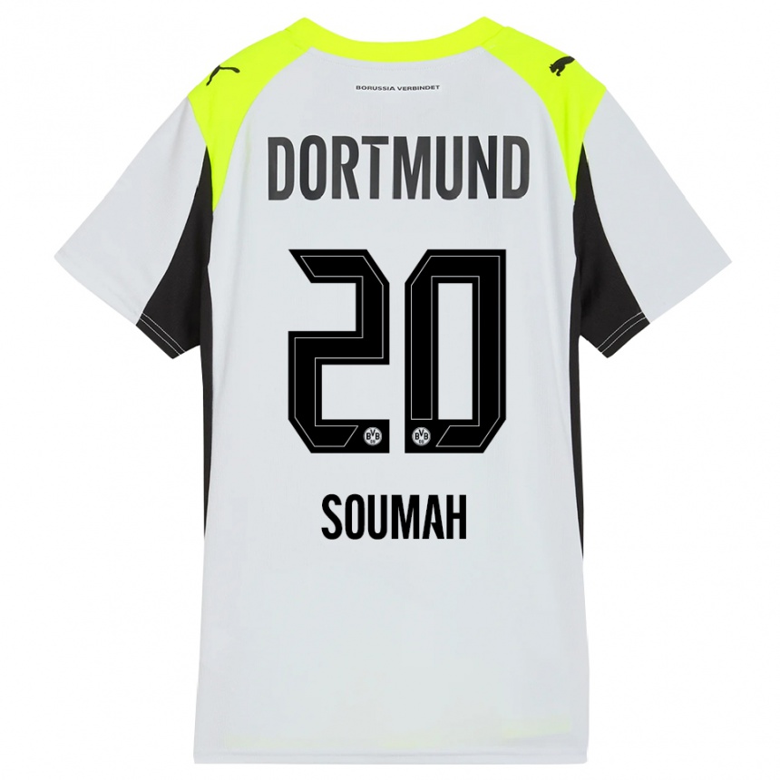 ילדים כדורגל מוסא סומה #20 צהוב פלואורסצנטי הרחק ג'רזי 2025/26