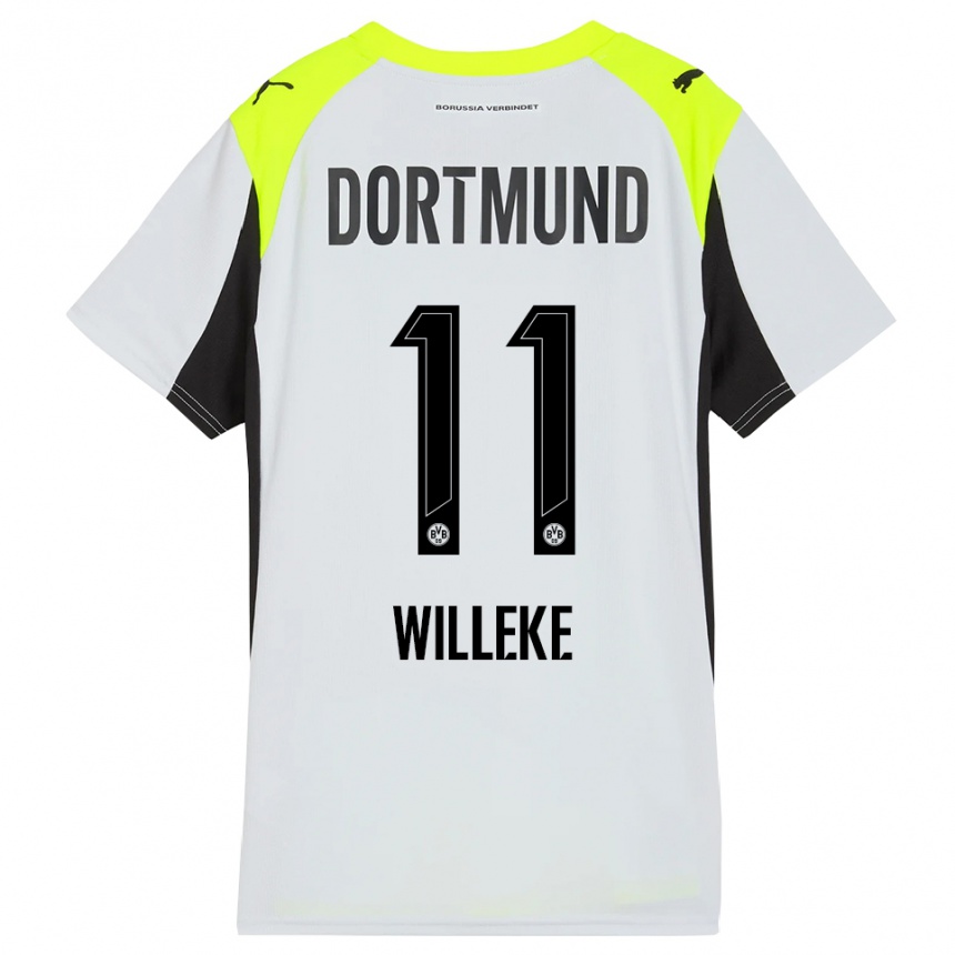 ילדים כדורגל נורה וילקה #11 צהוב פלואורסצנטי הרחק ג'רזי 2025/26