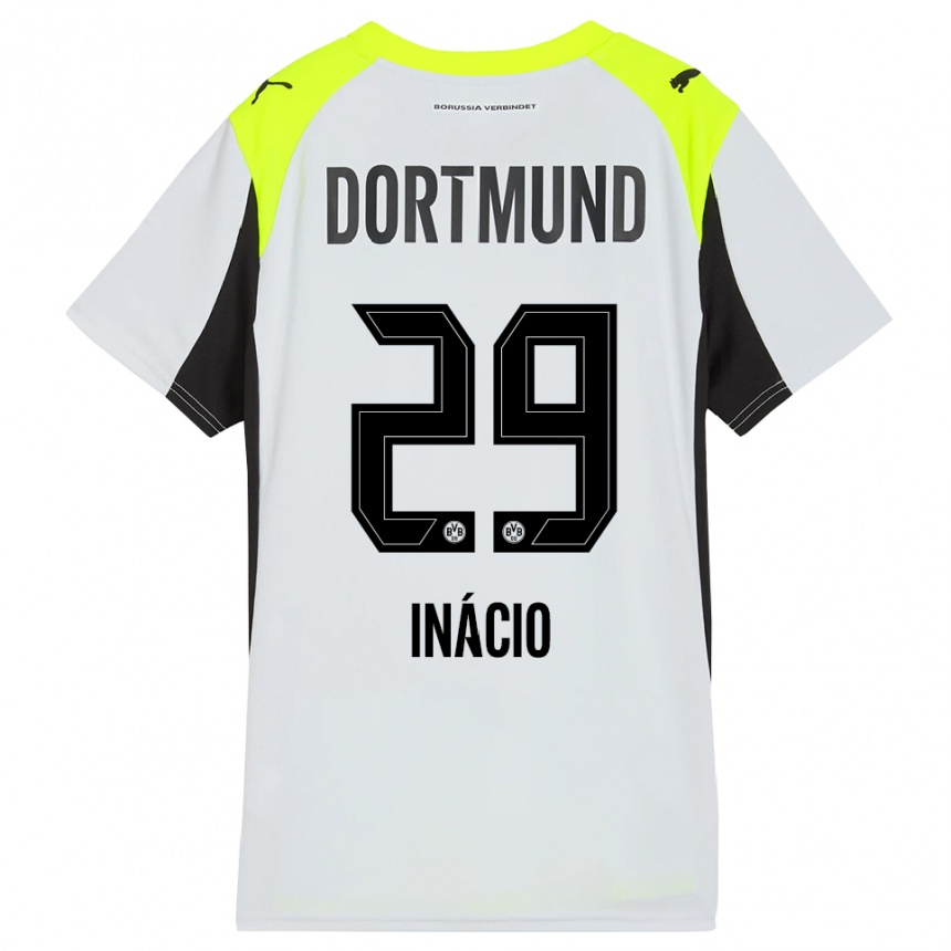 ילדים כדורגל סמואל אינאצ'יו #29 צהוב פלואורסצנטי הרחק ג'רזי 2025/26