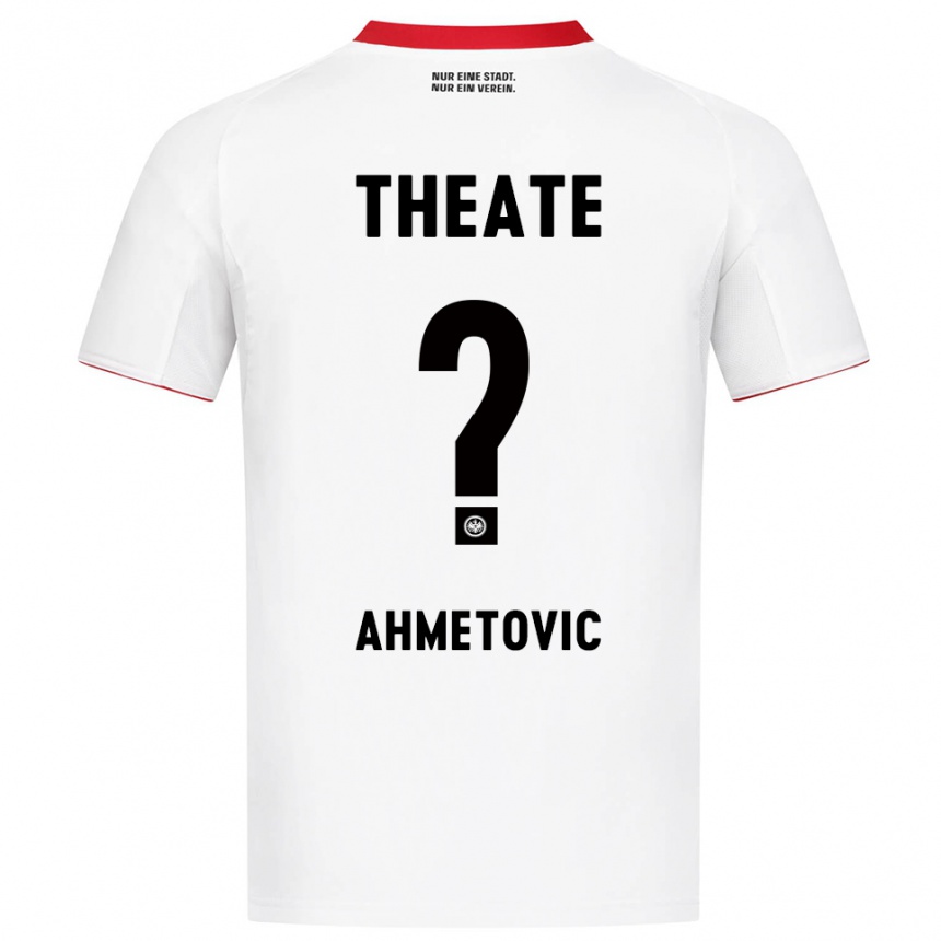 ילדים כדורגל Marco Ahmetovic #0 לבן אדום הרחק ג'רזי 2025/26