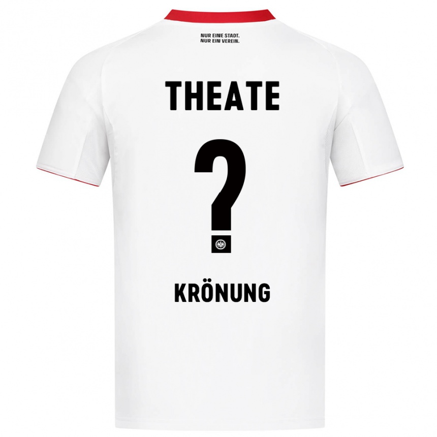 ילדים כדורגל Marlon Krönung #0 לבן אדום הרחק ג'רזי 2025/26