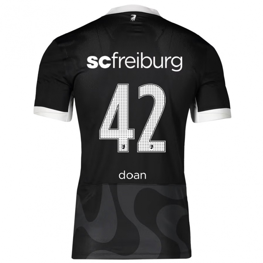 ילדים כדורגל ריטסו דואן #42 שחור לבן הרחק ג'רזי 2025/26