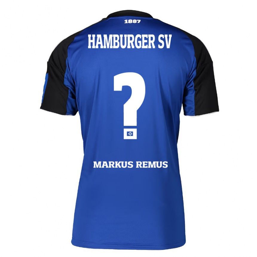 ילדים כדורגל Markus Remus #0 כחול שחור הרחק ג'רזי 2025/26