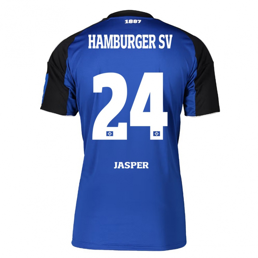 ילדים כדורגל יאן-לוקאס ג׳ספר #24 כחול שחור הרחק ג'רזי 2025/26