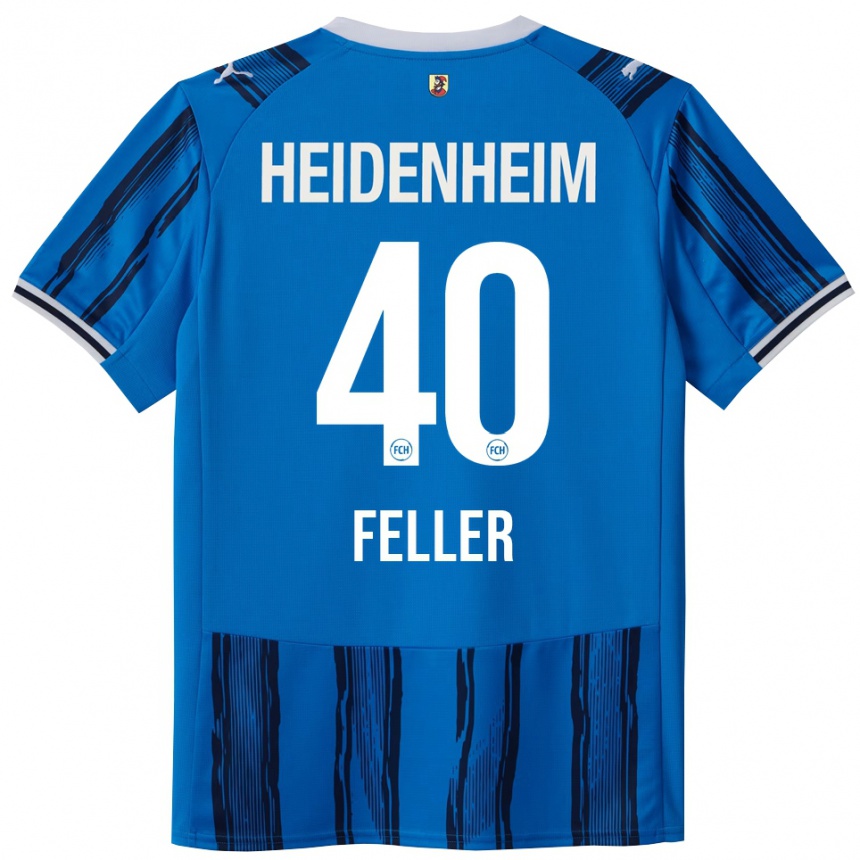 ילדים כדורגל Frank Feller #40 כחול נייבי הרחק ג'רזי 2025/26