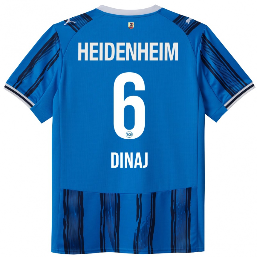 ילדים כדורגל Leonard Dinaj #6 כחול נייבי הרחק ג'רזי 2025/26