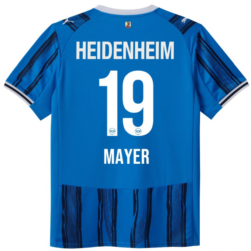 ילדים כדורגל Luca Mayer #19 כחול נייבי הרחק ג'רזי 2025/26