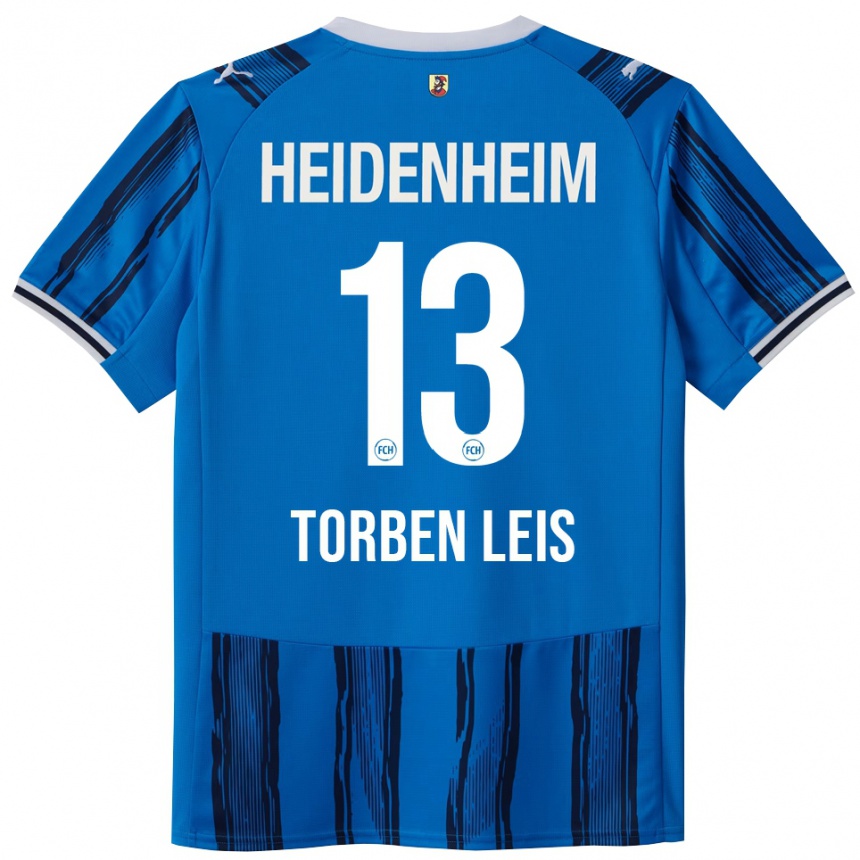ילדים כדורגל Torben Leis #13 כחול נייבי הרחק ג'רזי 2025/26