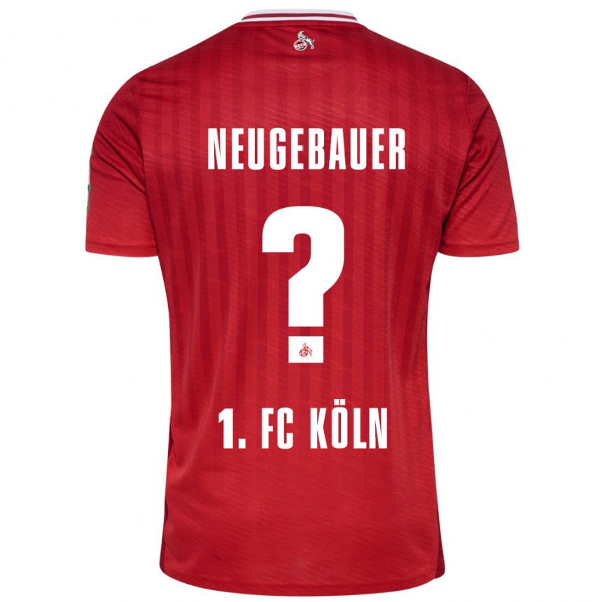 ילדים כדורגל סיימון נויגבאואר #0 אדום לבן הרחק ג'רזי 2025/26