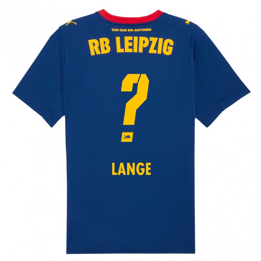 ילדים כדורגל Oskar Lange #0 נייבי אדום הרחק ג'רזי 2025/26