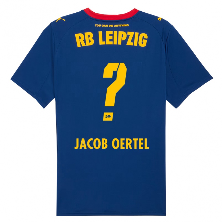 ילדים כדורגל Paul Jacob Oertel #0 נייבי אדום הרחק ג'רזי 2025/26