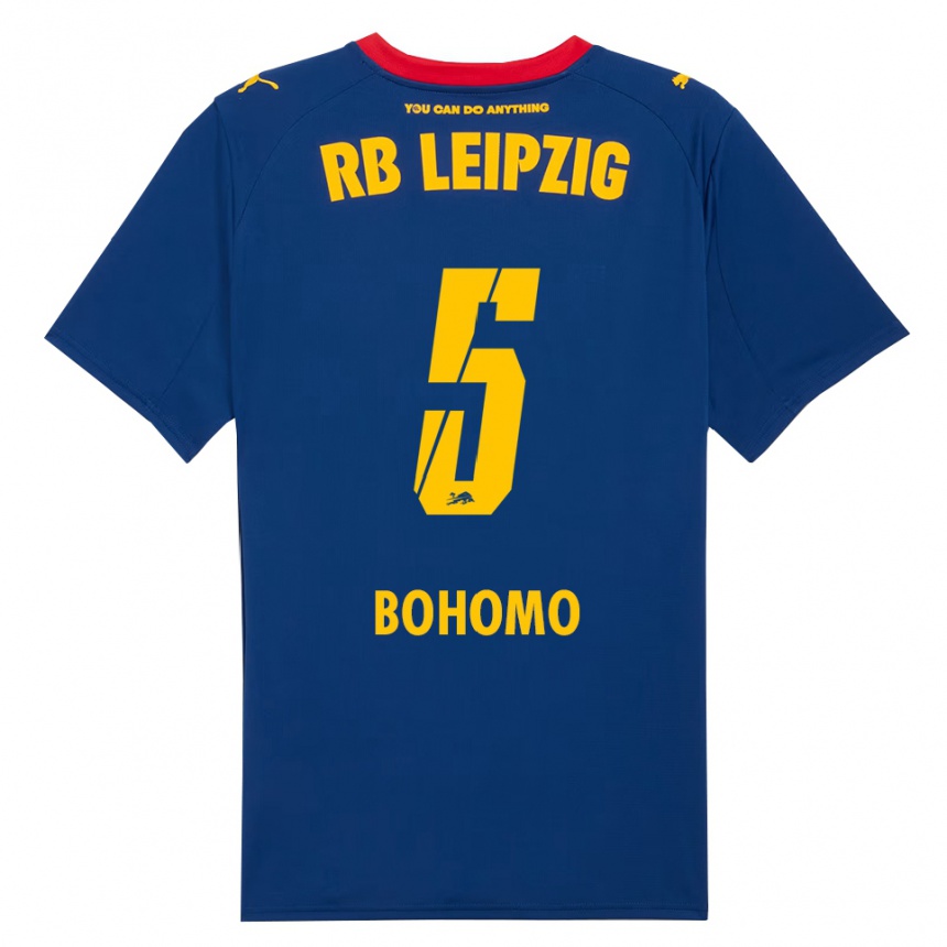 ילדים כדורגל Allan Bohomo #5 נייבי אדום הרחק ג'רזי 2025/26