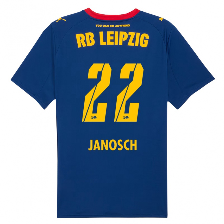 ילדים כדורגל לוקה טוביאס יאנוש #22 נייבי אדום הרחק ג'רזי 2025/26