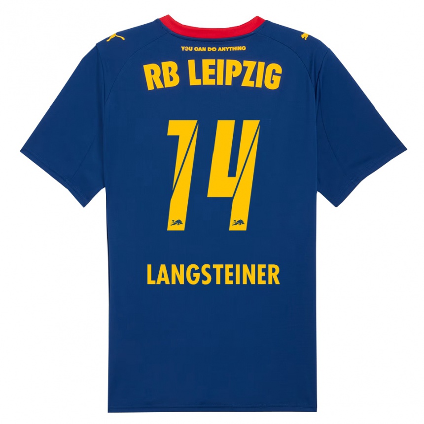 ילדים כדורגל Toni Langsteiner #14 נייבי אדום הרחק ג'רזי 2025/26