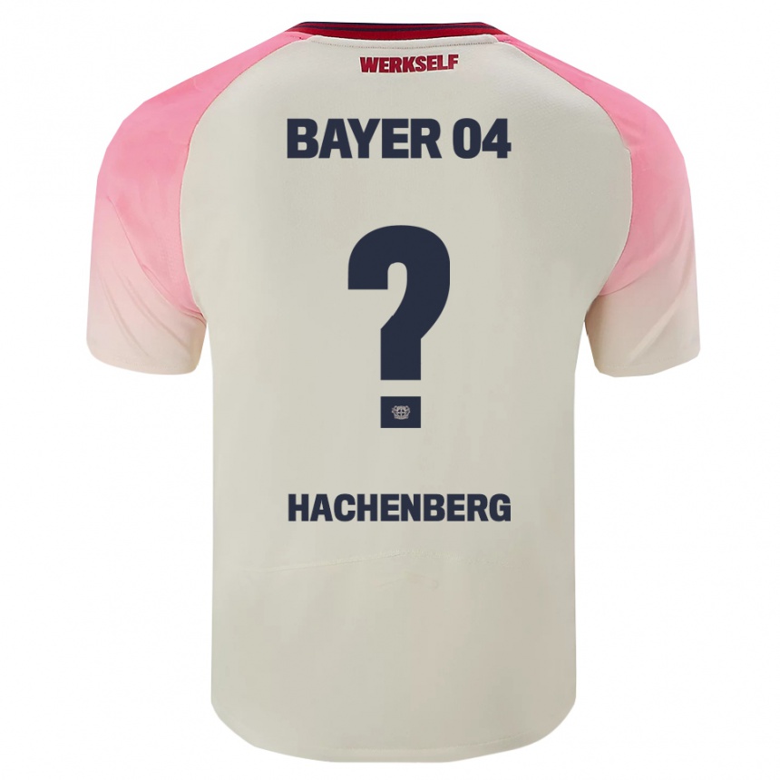 ילדים כדורגל Merlin Hachenberg #0 ורוד אוף וויט הרחק ג'רזי 2025/26