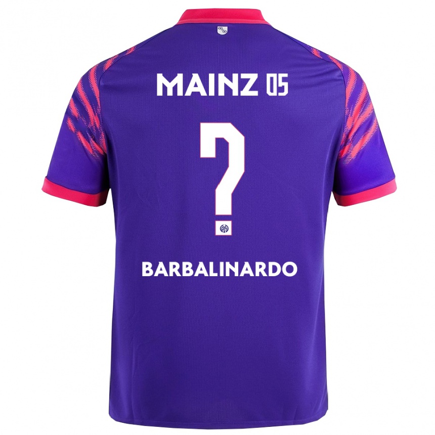 ילדים כדורגל Jordan Barbalinardo #0 נייבי ורוד הרחק ג'רזי 2025/26