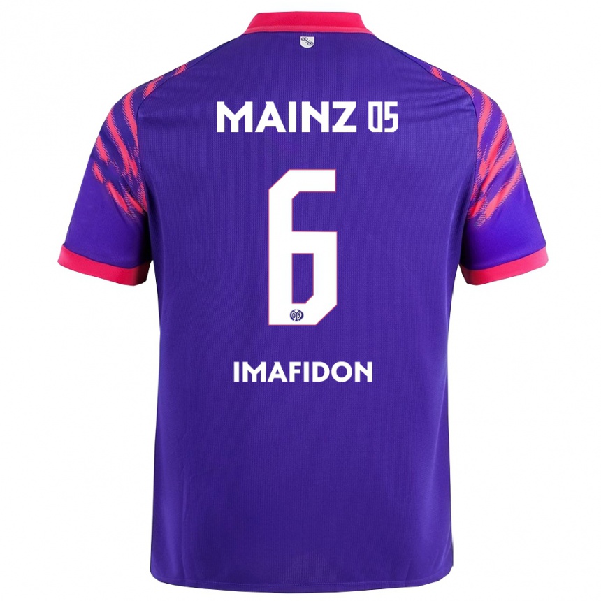 ילדים כדורגל Daniel Imafidon #6 נייבי ורוד הרחק ג'רזי 2025/26