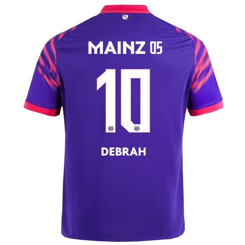 ילדים כדורגל Jeremiah Debrah #10 נייבי ורוד הרחק ג'רזי 2025/26