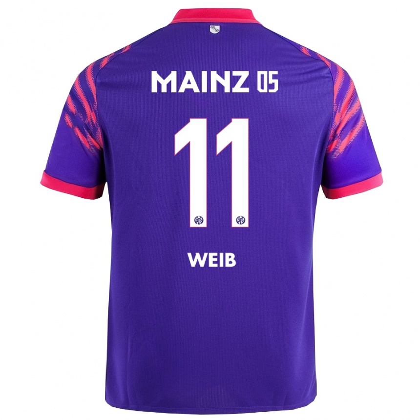 ילדים כדורגל Finja Weiß #11 נייבי ורוד הרחק ג'רזי 2025/26