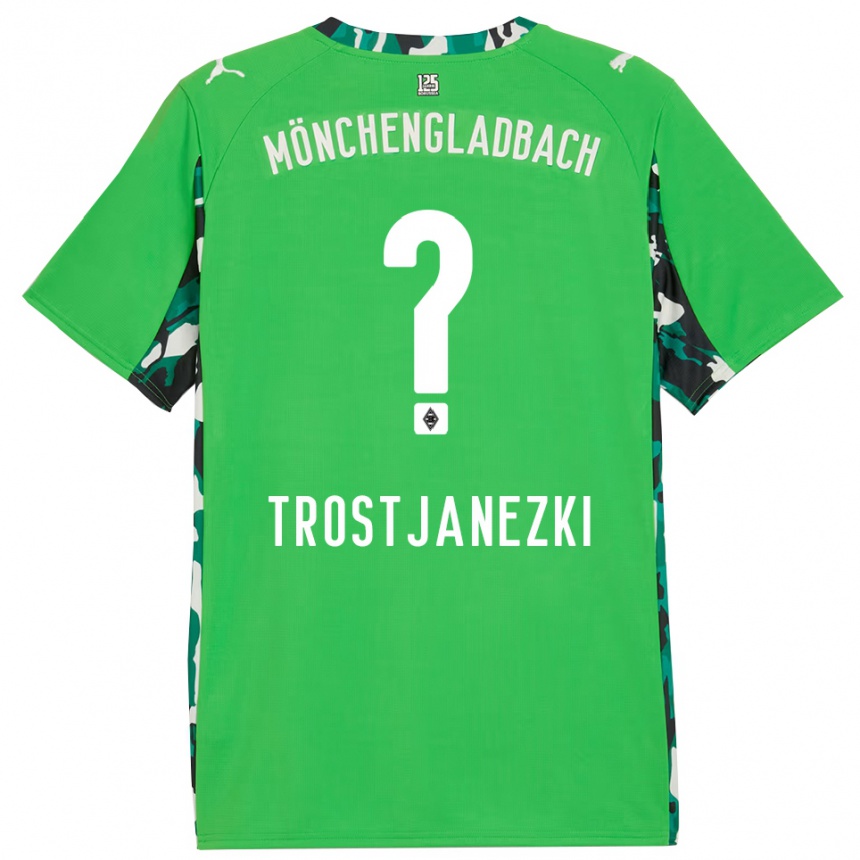 ילדים כדורגל Noel Trostjanezki #0 ירוק שחור הרחק ג'רזי 2025/26