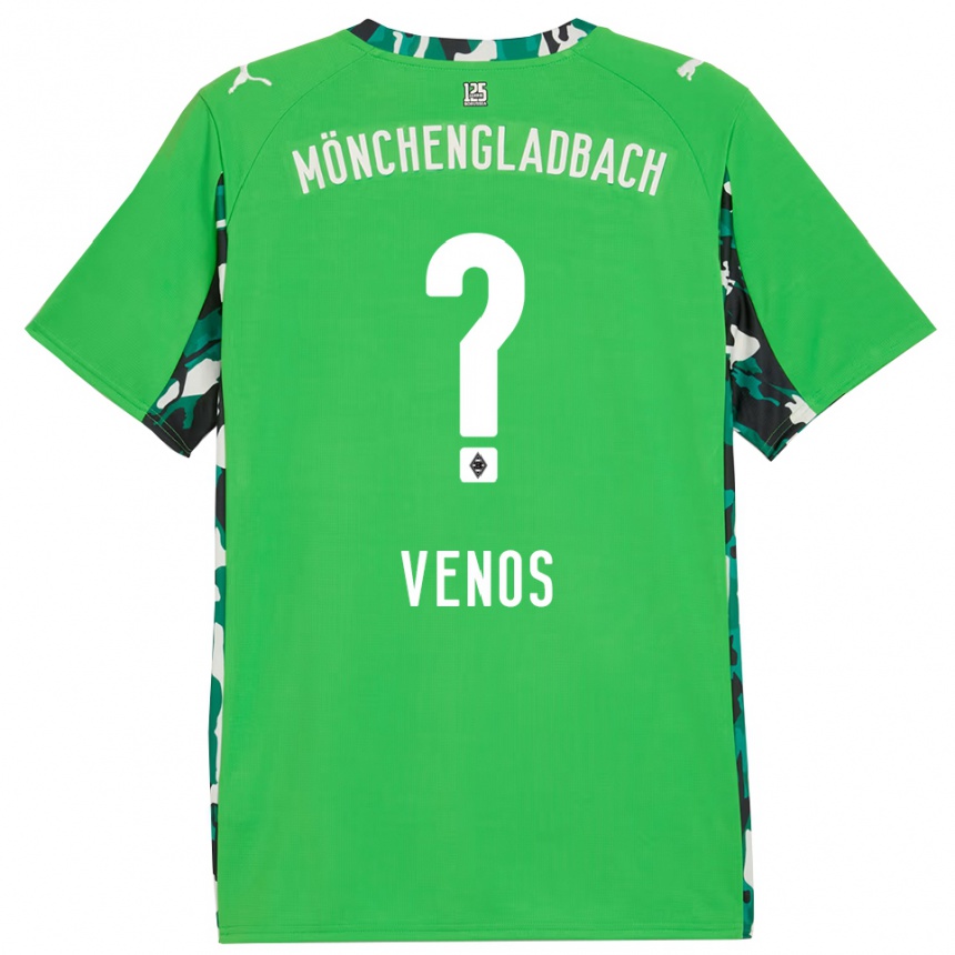 ילדים כדורגל כריסטוס ונוס #0 ירוק שחור הרחק ג'רזי 2025/26