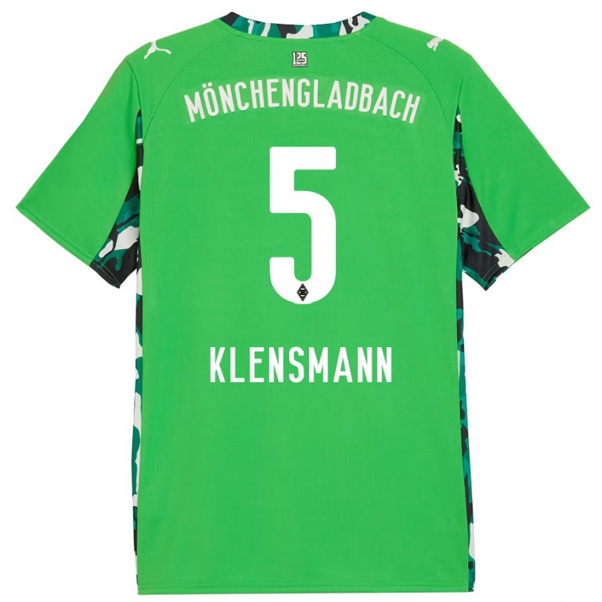 ילדים כדורגל Paula Klensmann #5 ירוק שחור הרחק ג'רזי 2025/26