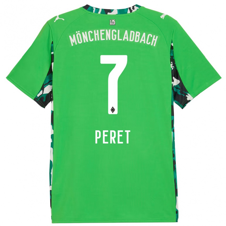 ילדים כדורגל Jakub Peret #7 ירוק שחור הרחק ג'רזי 2025/26