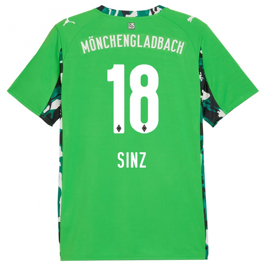 ילדים כדורגל מישל מריה סינץ #18 ירוק שחור הרחק ג'רזי 2025/26