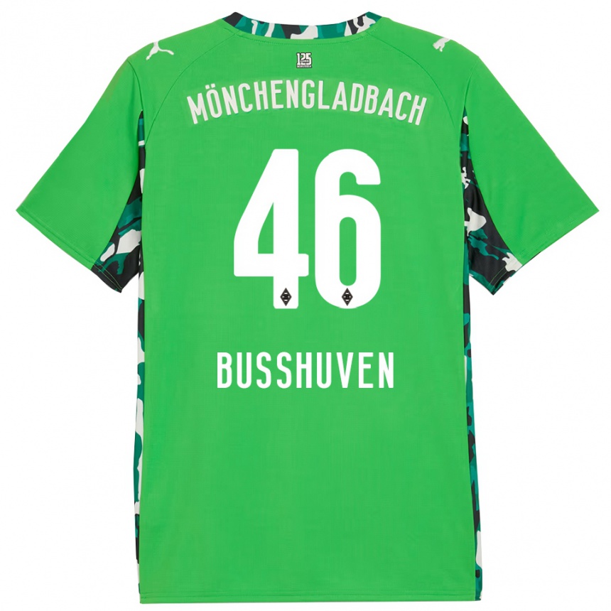 ילדים כדורגל אלינה בושובן #46 ירוק שחור הרחק ג'רזי 2025/26