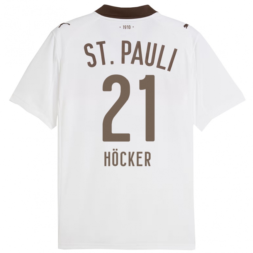 ילדים כדורגל אליאס ג׳וני הקר #21 לבן אדום הרחק ג'רזי 2025/26