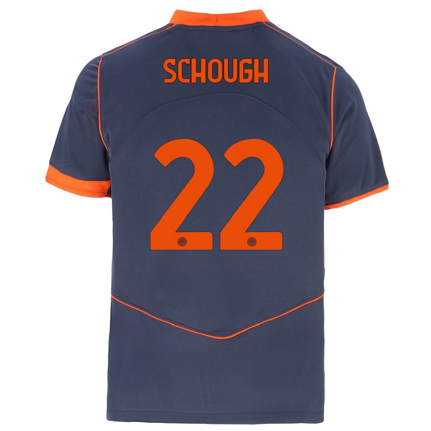 ילדים כדורגל אוליביה סקוג #22 אפור כתום ג'רזי קיט שלישי 2025/26