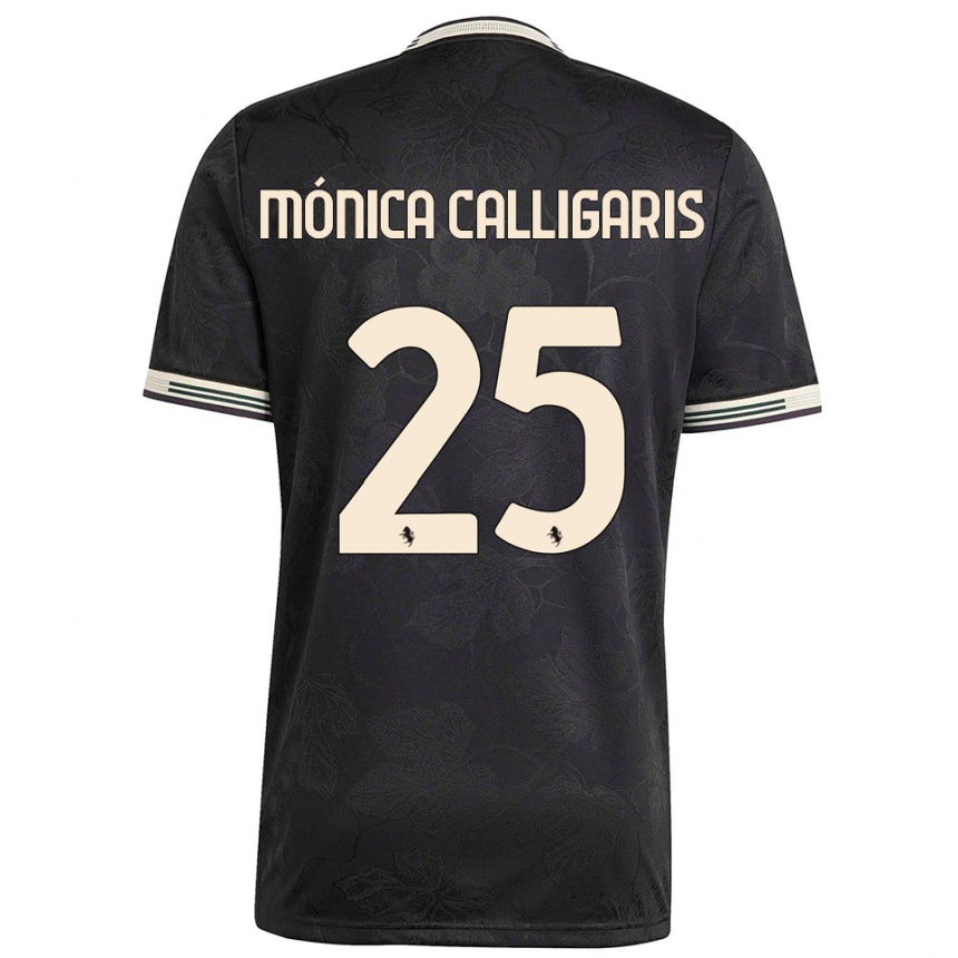 ילדים כדורגל ויולה קליגאריס #25 שחור לבן ירוק ג'רזי קיט שלישי 2025/26