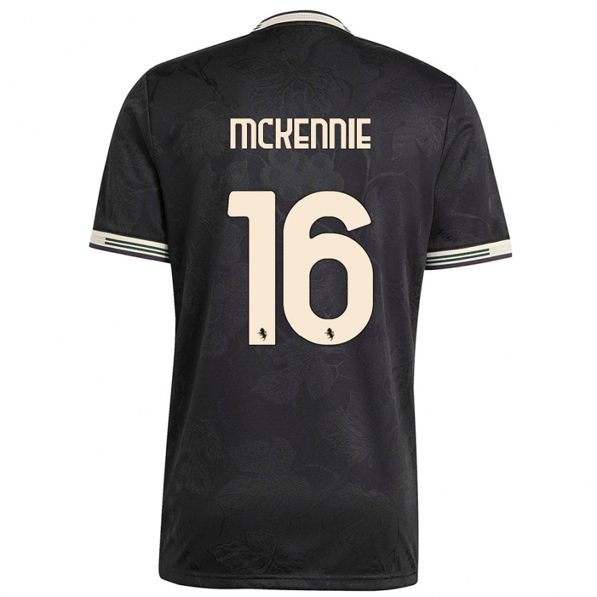 ילדים כדורגל ווסטון מקני #16 שחור לבן ירוק ג'רזי קיט שלישי 2025/26