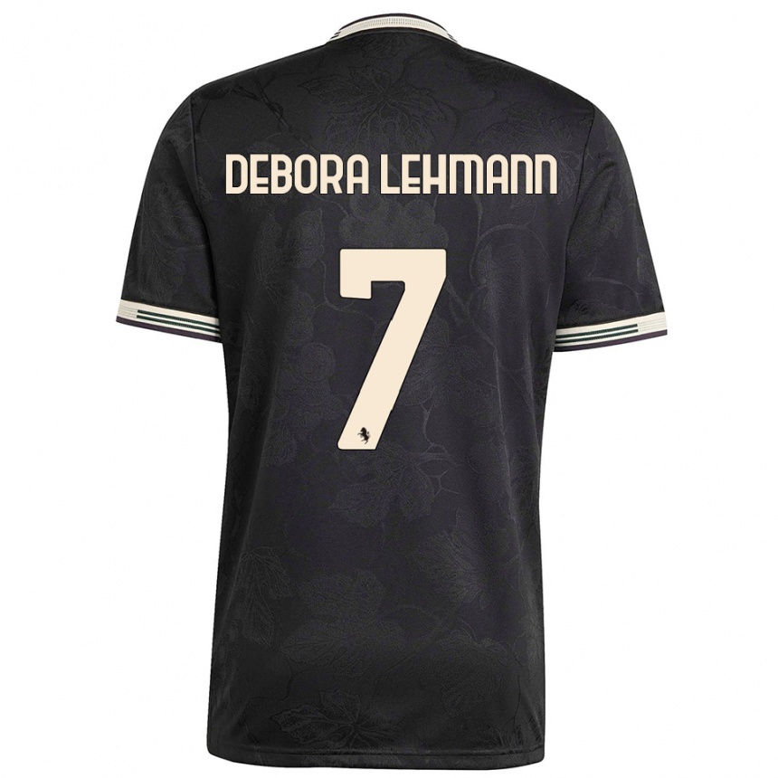 ילדים כדורגל אלישה להמן #7 שחור לבן ירוק ג'רזי קיט שלישי 2025/26