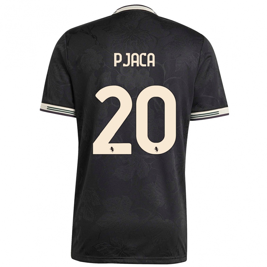 ילדים כדורגל מרקו פיאצה #20 שחור לבן ירוק ג'רזי קיט שלישי 2025/26