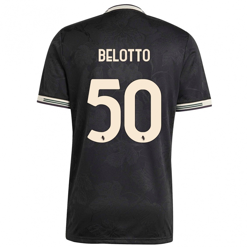 ילדים כדורגל סולדאד בלוטו #50 שחור לבן ירוק ג'רזי קיט שלישי 2025/26