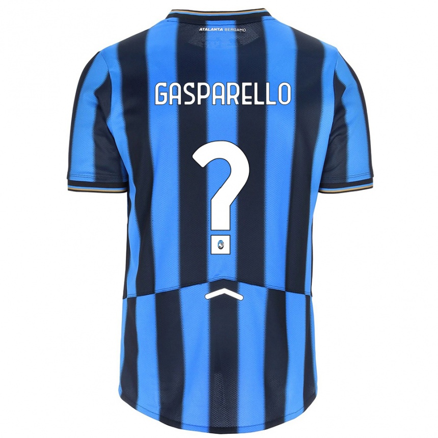 גברים כדורגל Francesco Gasparello #0 תכלת שחור ג'רזי ביתית 2025/26