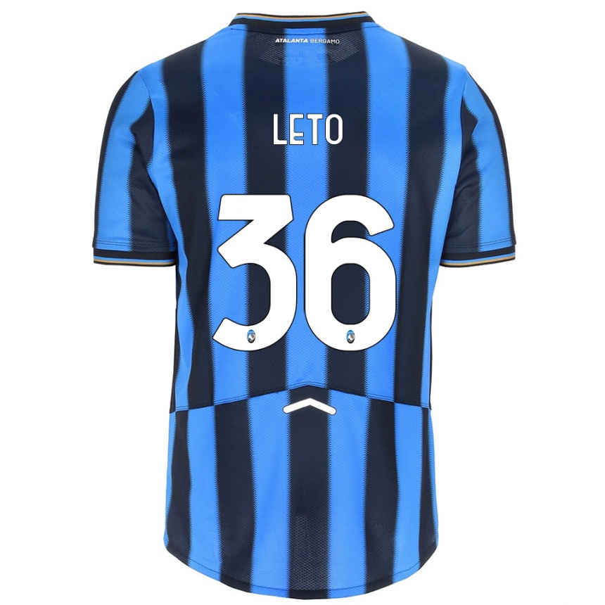 גברים כדורגל Manuel Leto #36 תכלת שחור ג'רזי ביתית 2025/26