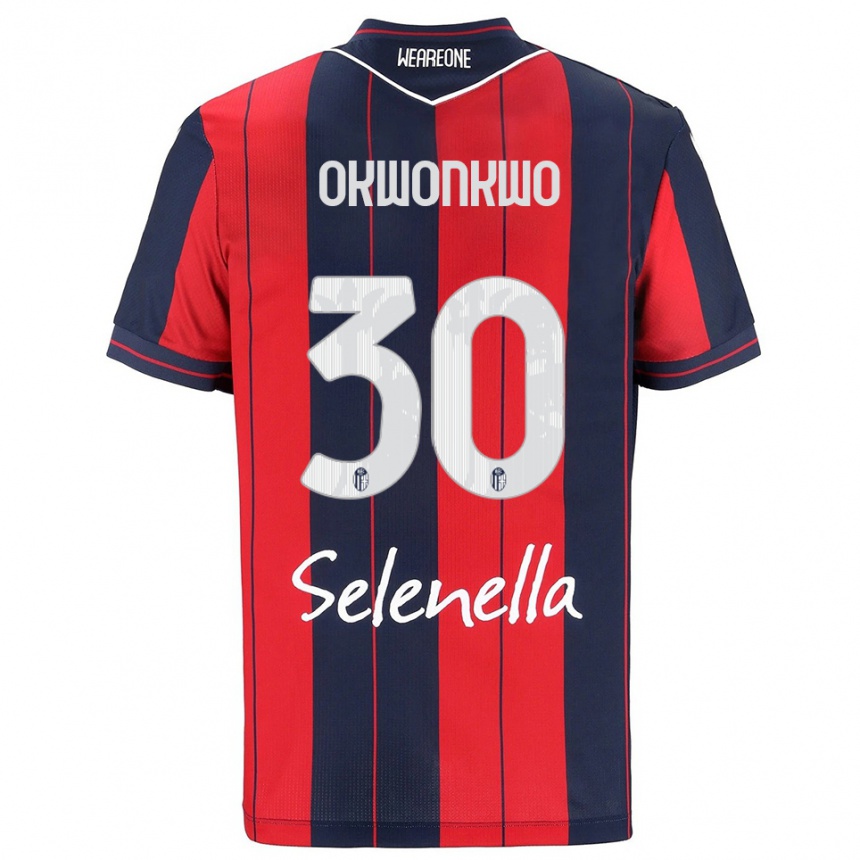 גברים כדורגל Orji Okwonkwo #30 אדום נייבי ג'רזי ביתית 2025/26