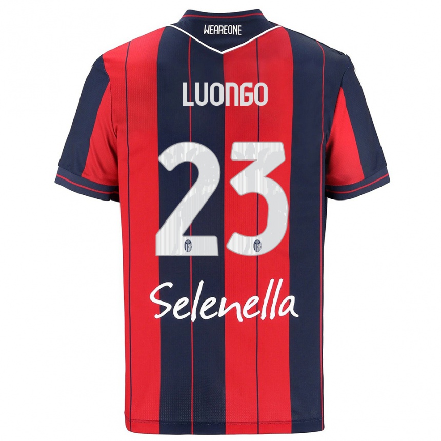 גברים כדורגל Francesco Luongo #23 אדום נייבי ג'רזי ביתית 2025/26