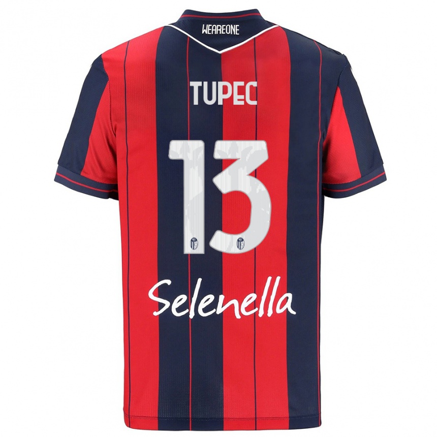 גברים כדורגל Leos Tupec #13 אדום נייבי ג'רזי ביתית 2025/26