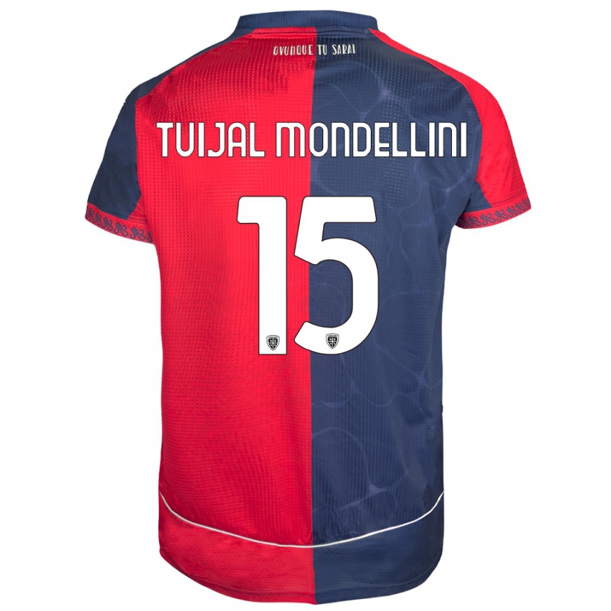 גברים כדורגל Luca Tuijal Mondellini #15 אדום נייבי ג'רזי ביתית 2025/26