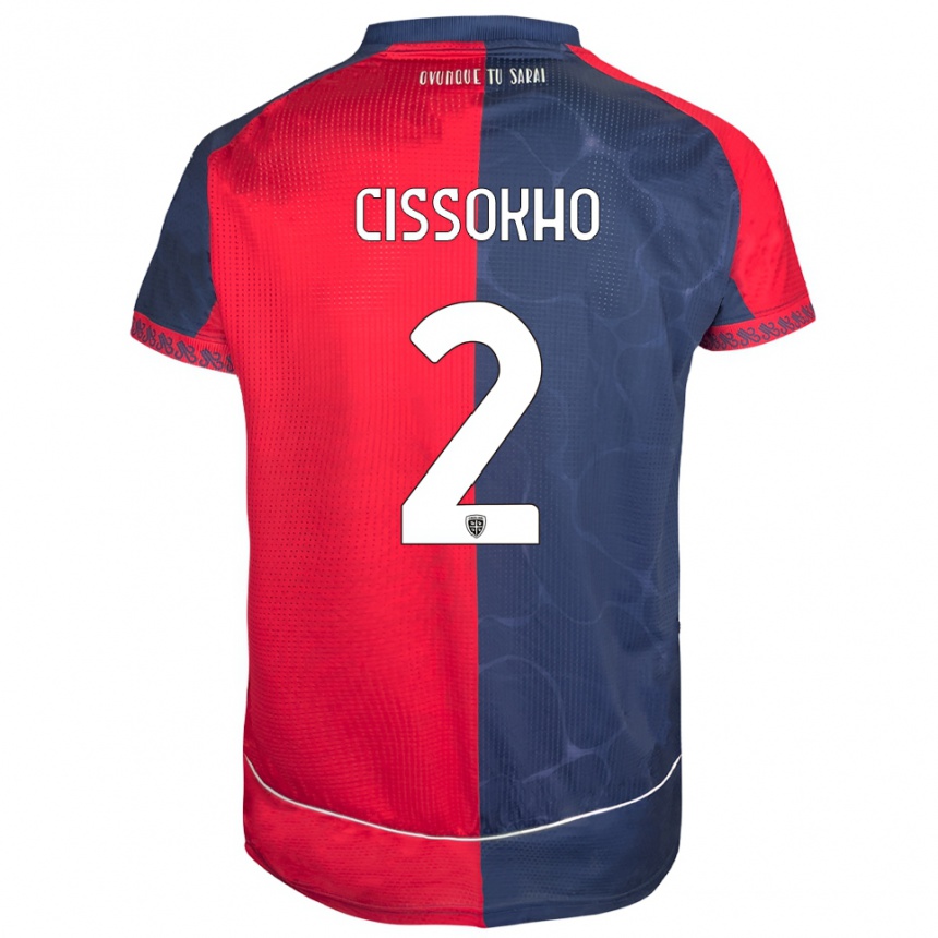 גברים כדורגל Moussa Cissokho #2 אדום נייבי ג'רזי ביתית 2025/26