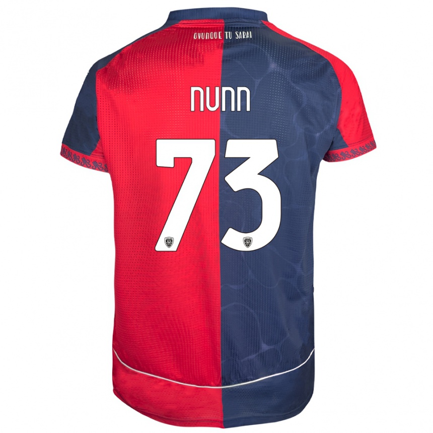 גברים כדורגל Jack Nunn #73 אדום נייבי ג'רזי ביתית 2025/26