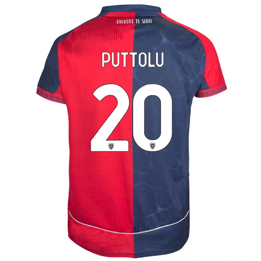 גברים כדורגל Diego Puttolu #20 אדום נייבי ג'רזי ביתית 2025/26