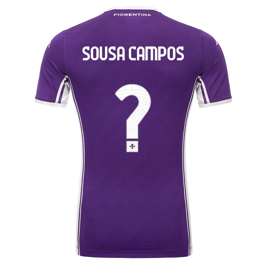 גברים כדורגל Matteo Sousa Campos #0 סגול לבן ג'רזי ביתית 2025/26