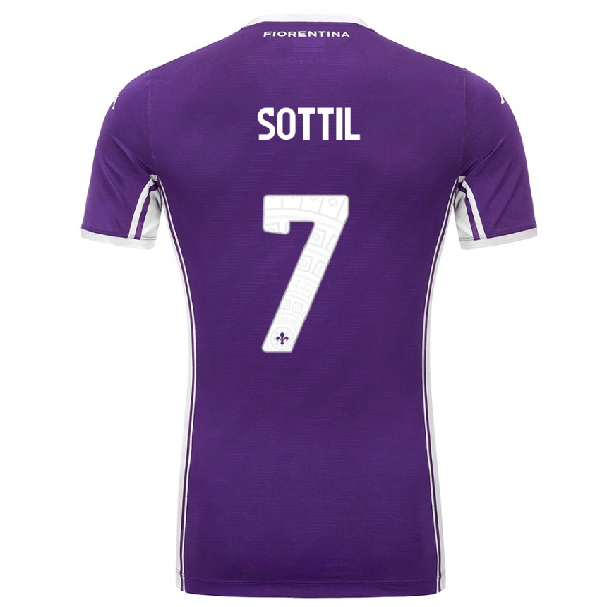 גברים כדורגל ריקרדו סוטיל #7 סגול לבן ג'רזי ביתית 2025/26