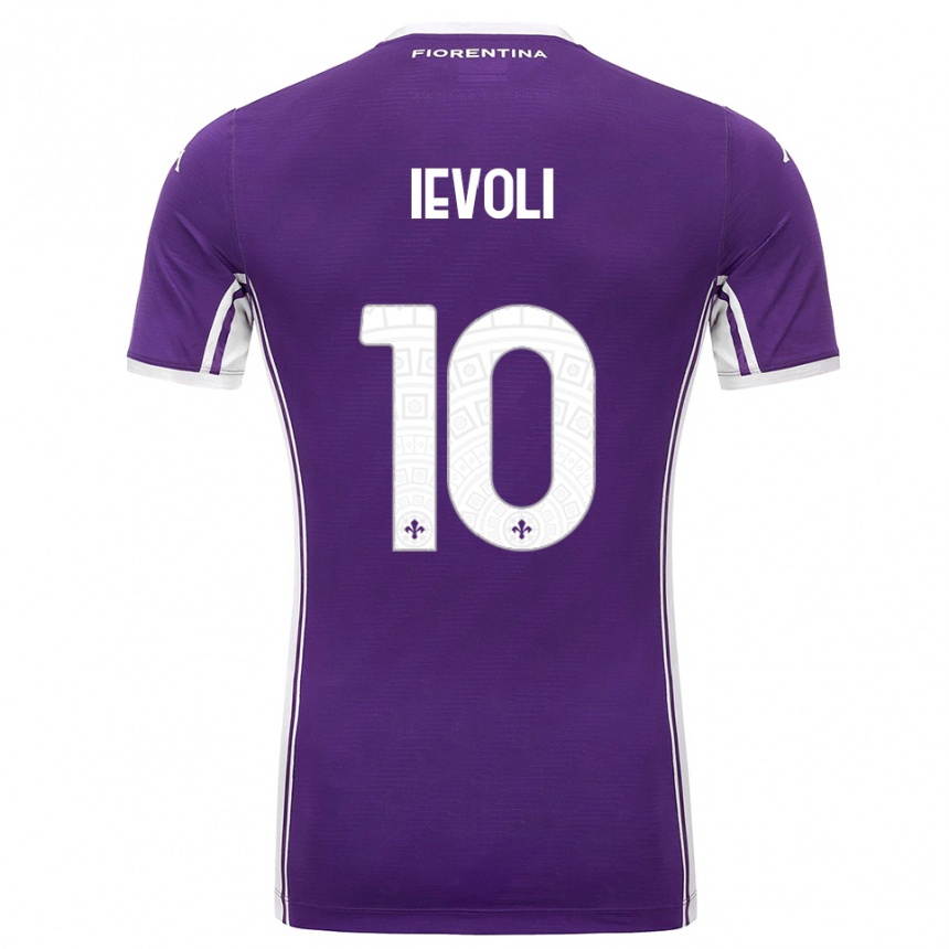 גברים כדורגל מתיה איבולי #10 סגול לבן ג'רזי ביתית 2025/26