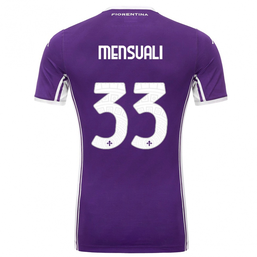 גברים כדורגל Alice Mensuali #33 סגול לבן ג'רזי ביתית 2025/26